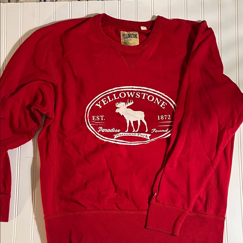Yellowstone Men's Red Crewneck Sweater
